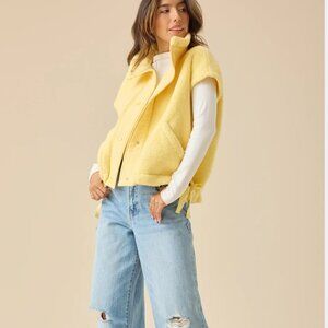 ALTAR’D STATE NINA OVERSIZED SHERPA VEST NWT SIZE XS